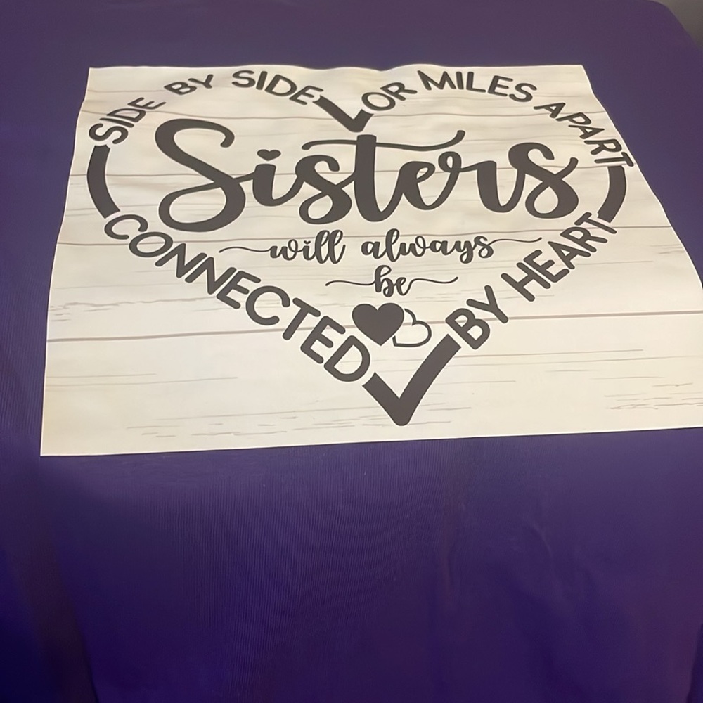 Large Purple Christian sister t shirt - Picture 2 of 2